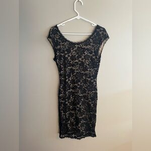 Elegant Black Lace Dress